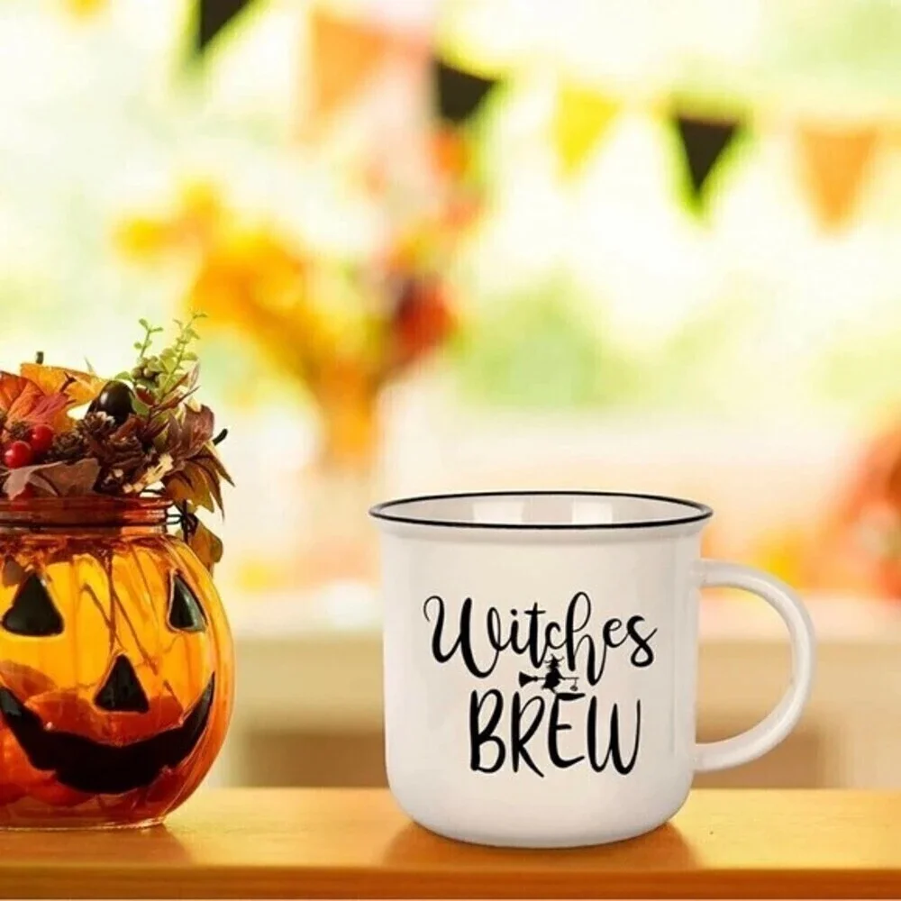 Halloween Witches Brew Coffee Mug Cup Gifts 11oz Ceramic White AZ.1